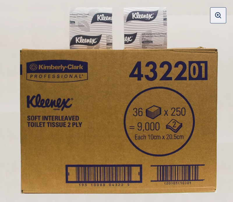 Kleenex 432201 Toilet Tissue carton
