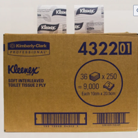 Kleenex 432201 Toilet Tissue carton