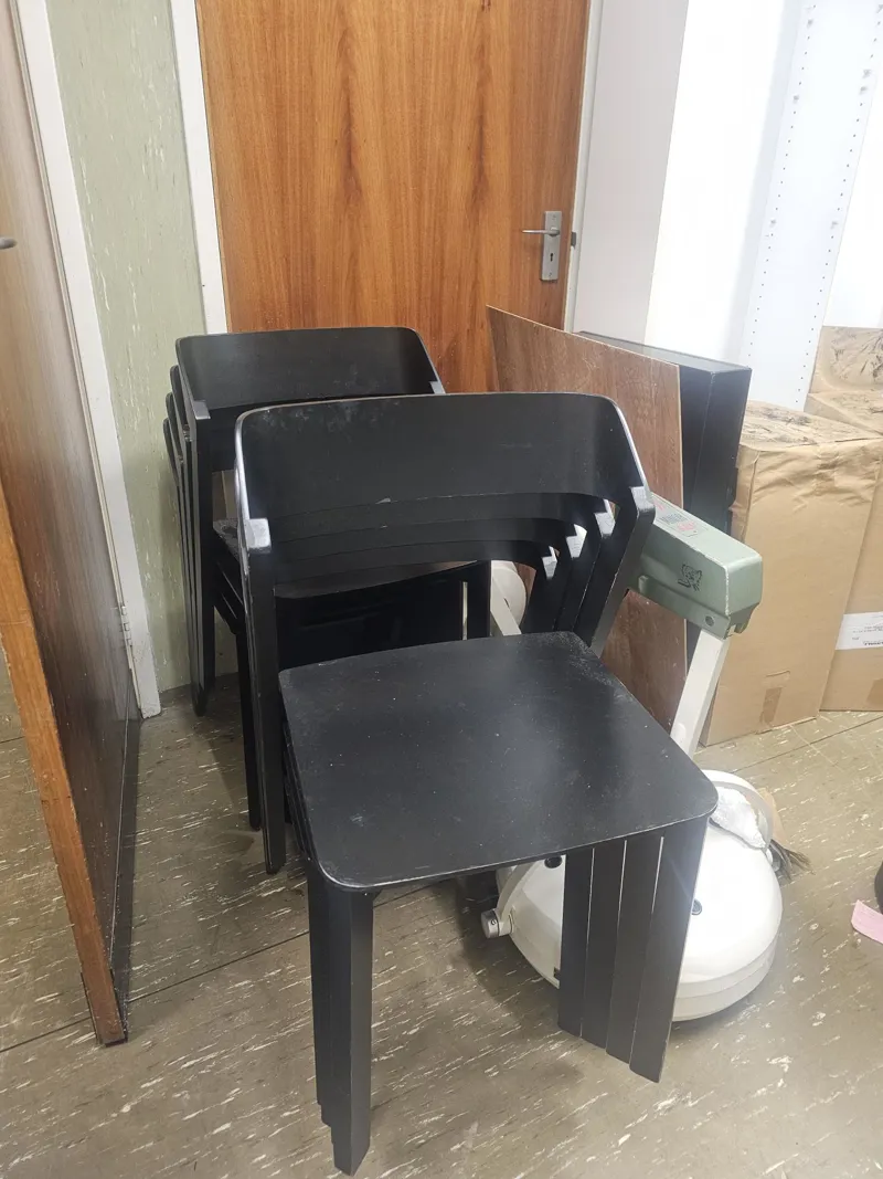 solid timber stacking chairs