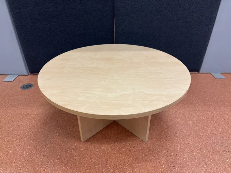 Coffee table - Round, beech timber look