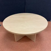 Coffee table - Round, beech timber look