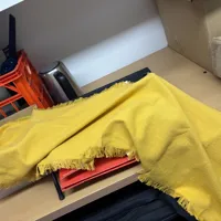 Yellow Fringed Table Runner