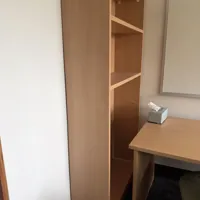 Tall Wooden Bookcase with Adjustable Shelves