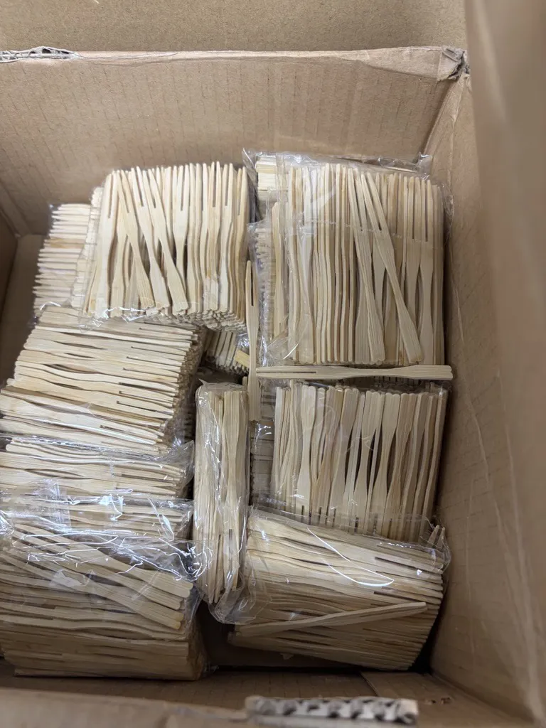 Bulk Wooden Cocktail Forks - Large Quantity