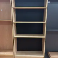 Bookcase - Light beech finish, black backing