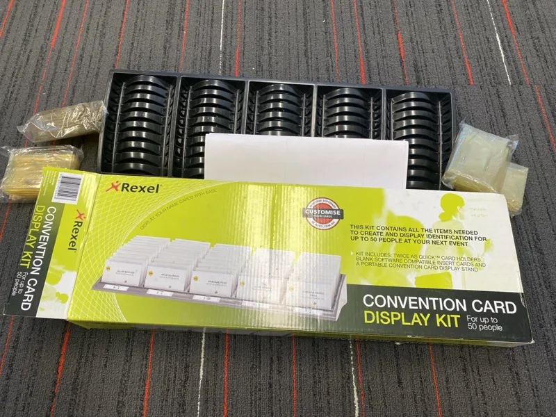 Event/Convention Card Display Kit (50 people capacity)