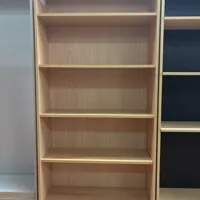 Bookcase - Light timber veneer finish, 4 shelves